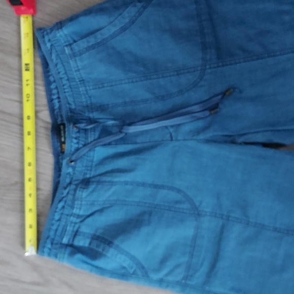 Lee Relaxed Fit Mid Wise Capri jeans blue 10 medium - Picture 10 of 12